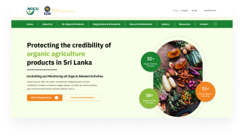 Design, Develop and Maintenance of a Web Portal for the National Organic Control Unit (NOCU) of EDB with Content Management System (CMS) and Trilingual Facility
